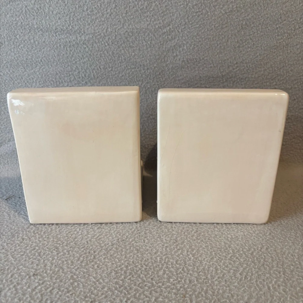Home Interior Sonoma Villa Ceramic Fruit Bookends Vintage
